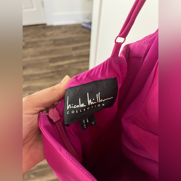 Nicole Miller Pink Formal Gown. Worn once. Dry cleaned after. - Picture 6 of 6